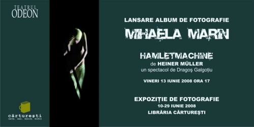 invitatie carturesti fatza Lansare album de fotografie   Mihaela Marin