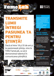 famelab1 Cărtureşti susţine pasionaţii de ştiinţă!