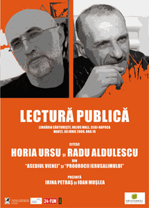 lecturapublica1s Lectură publică: Horia Ursu şi Radu Aldulescu