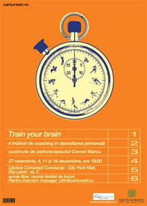 Train your brain. 4 sesiuni de coaching la Carturesti Constanta