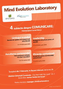 Mind Evolution Laboratory la Cărtureşti Constanţa mindevolution1 Mind Evolution Laboratory la Cărtureşti Constanţa