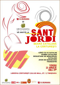 santjordi1 Sant Jordi   O seară catalană la Cărtureşti