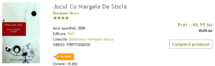joculcumargele Jocul cu mărgele de sticlă, de Hermann Hesse   cartea de suflet a Cristinei Modreanu