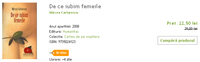 Mircea Cartarescu - De ce iubim femeile