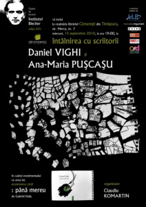 institutulblecher1 Institutul Blecher la Timişoara: lectură Daniel Vighi şi Ana Maria Puşcaşu & prezentare Gabriel Daliş