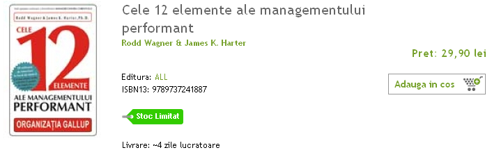 Cele 12 elemente ale managementului performant de Rodd Wagner si James K. Harter cele%2012%20elemente Cele 12 elemente ale managementului performant de Rodd Wagner si James K. Harter