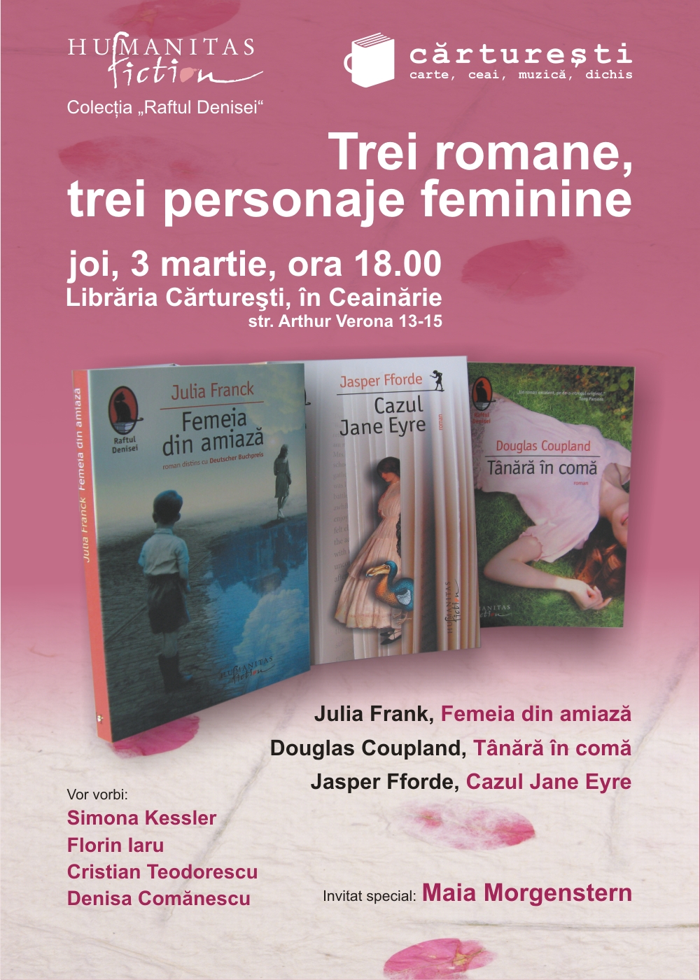 invitatie%20trei%20romane,%20trei%20personaje%20feminine%20la%20carturesti Invitaţie trei romane, trei personaje feminine la cărtureşti