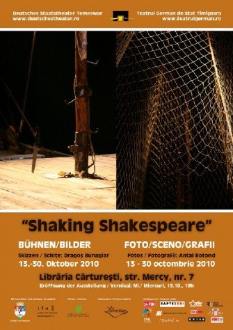 „Shaking Shakespeare”: Expoziţie de Foto/Sceno/Grafii la Cărtureşti Timişoara
