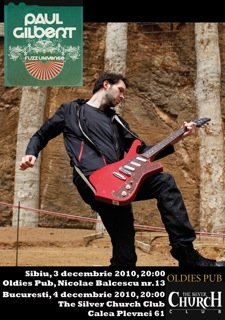 Paul Gilbert, maestrul chitarei electrice, porneşte în turneu