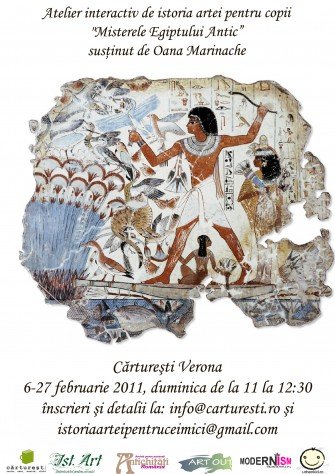 “Misterele Egiptului Antic” – atelier interactiv de istoria artei