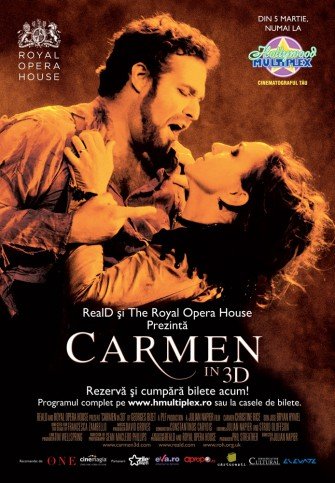 Hollywood Multiplex, Royal Opera House si Real D prezinta Carmen 3D