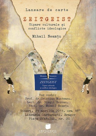 Lansare de carte: Zeitgeist, de Mihail Neamţu