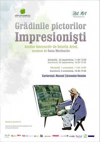 Un artist – două tablouri Grădinile pictorilor impresionişti