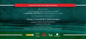 „Lunea de carte spaniolă“ revine cu Voinţa şi norocul de Carlos Fuentes
