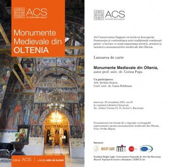 Lansare de carte: Monumente Medievale din Oltenia, de Corina Popa