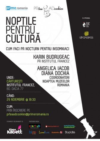 PR Tea & AD Cookies prezintă “Nopțile pentru Cultură