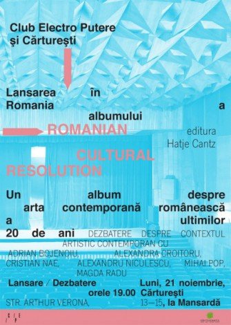 Lansarea în România a albumului Romanian Cultural Resolution