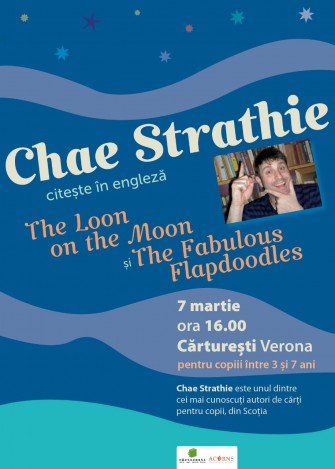Scriitorul Chae Strathie invitat special la Cărtureşti – Lectura publică a cărţii pentru copii The Loon in the Moon