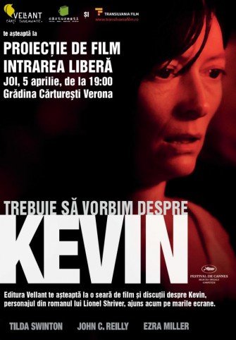 Trebuie să vorbim despre Kevin: proiecţie de film şi discuţie pe tema cărţii la Cărtureşti Verona