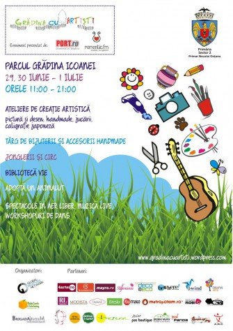 Parcul Icoanei găzduieşte Grădina cu Artişti