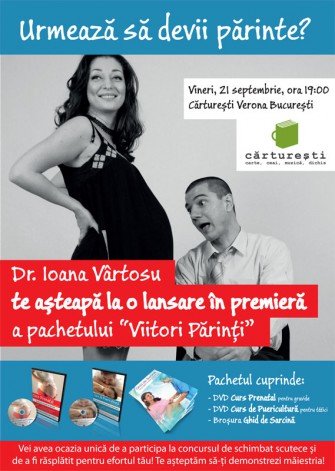 Lansarea în premieră a DVD-urilor și broșurii pentru viitorii părinți din Bucureşti