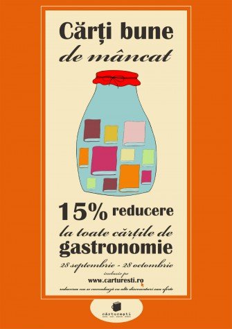 Cărţi bune de mâncat! Ai 15% reducere la cărţile de gastronomie