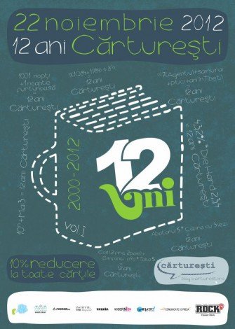 12 ani de Cărtureşti: program prelungit de citit, concursuri de algebră naivă, o proiecţie video 3D şi o instalaţie care sărbătoreşte ceaiul și poveștile din jurul său