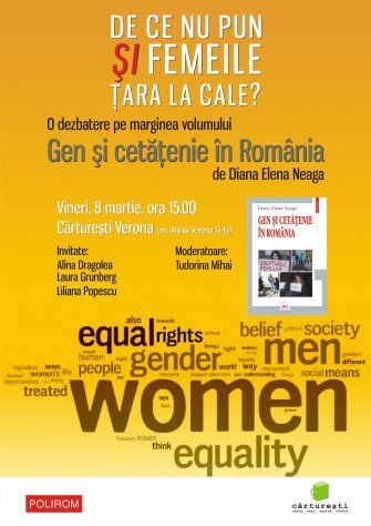 Dezbatere la Carturesti Verona: De ce nu pun si femeile tara la cale?