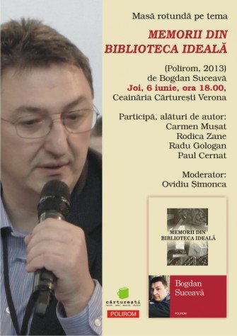 Masa rotunda la Carturesti Verona: „Memorii din biblioteca ideala”