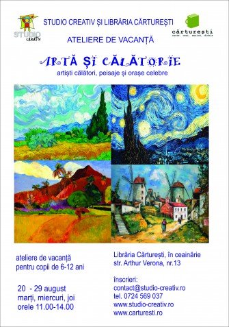 Artă și călătorie – ateliere de creație
