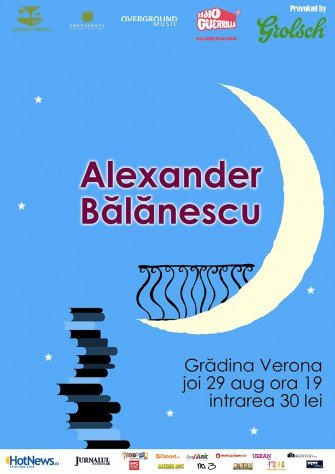 Concertele acustice continuă la Grădina Verona: Alexander Bălănescu pe 29 august