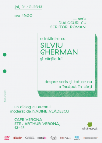 De Halloween, Silviu Gherman vine la “Dialoguri cu scriitori români”