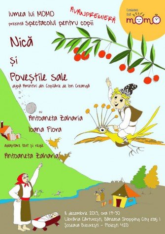 Spectacolul muzical pentru copii  „Nică și Poveștile sale” in Libraria Carturesti Nord