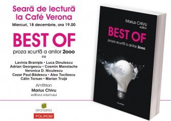 Seară de lectură dedicată prozei scurte la Café Verona