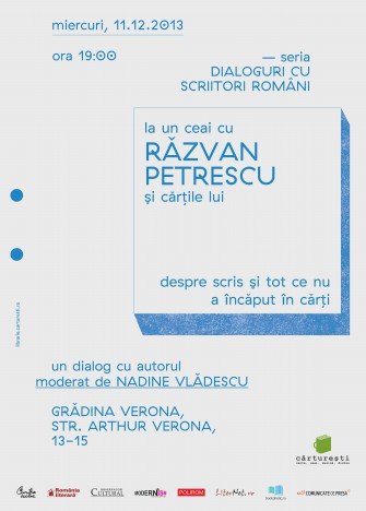Răzvan Petrescu invitat la Dialoguri cu scriitori români