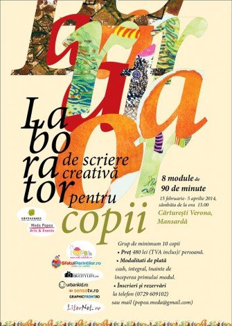 Laborator de scriere creativă pentru copii