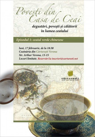 Povești din Casa de Ceai: degustări de ceai la Cărturești