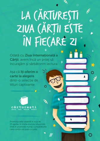 Ziua Internaţională a Cărţii şi a Drepturilor de Autor la Cărturești