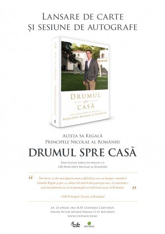 “Drumul spre casă”, prima carte dedicată ASR Principelui Nicolae al României