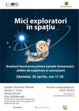 Mici exploratori în spațiu