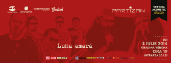 Concert acustic Partizan și Luna Amară la Grădina Verona