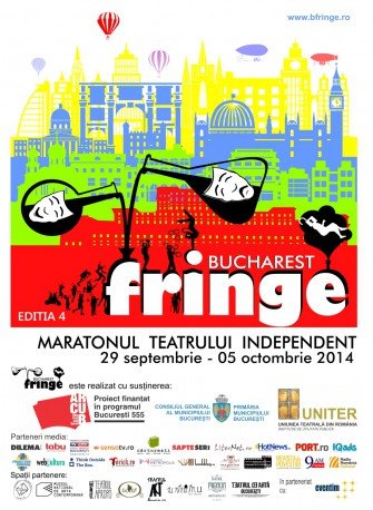 Începe festivalul „Bucharest Fringe”- Maratonul Teatrului Independent, Ediţia a Patra Bucureşti – 25 septembrie 2014