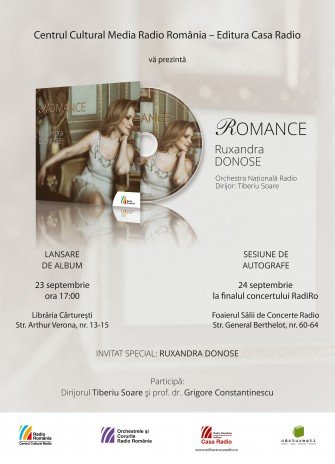 Mezzosoprana Ruxandra Donose îşi lansează primul CD apărut la o casă de discuri din România