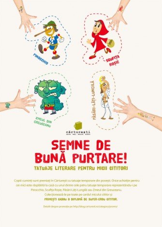 Semne de bună purtare: tatuaje literare pentru micii cititori