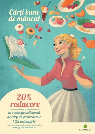 Cărți bune de mâncat!  20% reducere la o selecție delicioasă de titluri de gastronomie