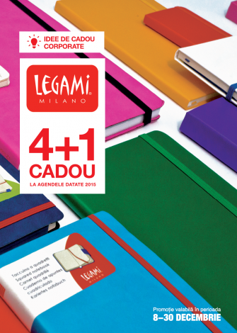 4 + 1 gratis la agendele Legami: idee de cadou corporate