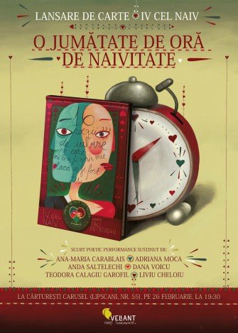 O jumătate de oră de naivitate: Un nou volum semnat de Iv cel naiv se lansează joi la Cărturești Carusel