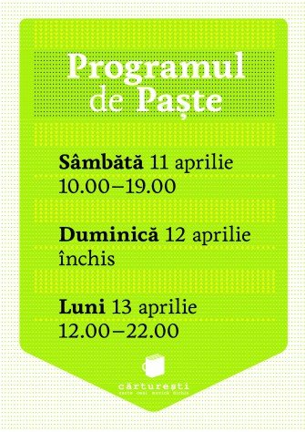PROGRAM SPECIAL DE SĂRBĂTORI