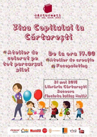 Sărbătorește ziua copilului la Cărturești Suceava