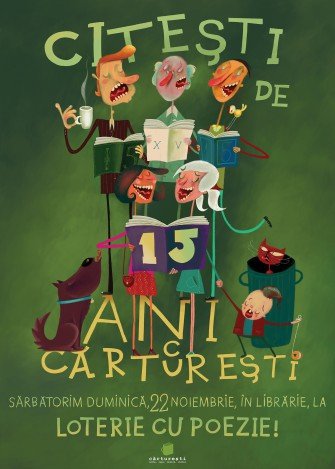 Citești de 15 ani cu Cărturești. Carte diem!